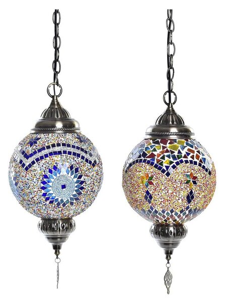 Ceiling Light DKD Home Decor Crystal Metal 20 x 20 x 36 cm Multicolour 50 W (2 Units)