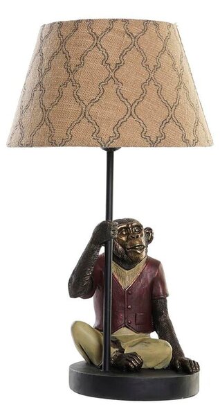 Desk lamp DKD Home Decor Brown Multicolour Colonial 220 V 50 W Monkey (27 x 25 x 44,5 cm)