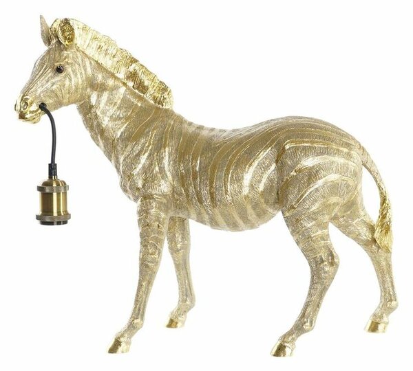 Desk lamp DKD Home Decor Zebra Golden 220 V 50 W Modern (55 x 22 x 51 cm)