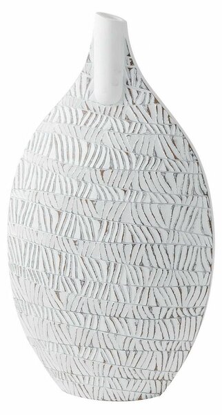 Vase DKD Home Decor White Resin Modern 32 x 13 x 57 cm