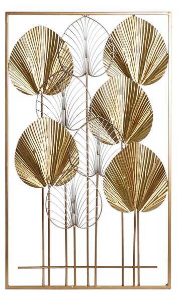 Wall Decoration DKD Home Decor Golden Leaf of a plant 54 x 5 x 91,5 cm