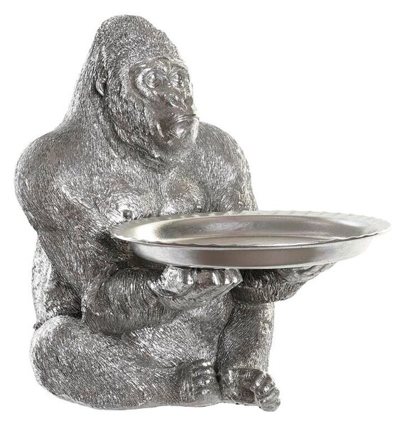 Decorative Figure DKD Home Decor Silver Colonial Gorilla 38 x 55 x 52 cm