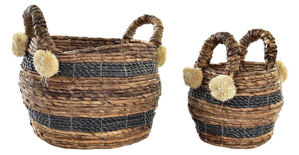 Basket set DKD Home Decor Colonial Fibre (31 x 31 x 33 cm)