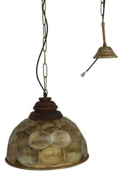 Ceiling Light DKD Home Decor Golden Wood Metal 50 W 39 x 39 x 34 cm