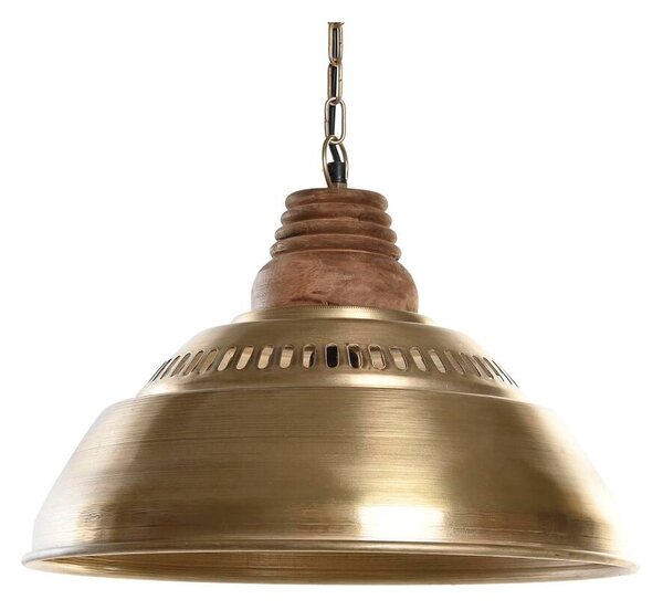 Ceiling Light DKD Home Decor Brown Golden Iron Mango wood 50 W 43 x 43 x 31 cm