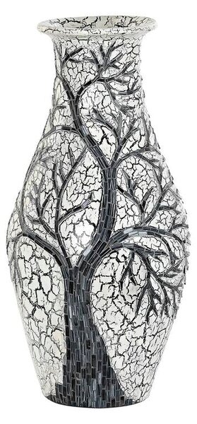 Vase DKD Home Decor Tree White Black White/Black Crystal Terracotta 29 x 29 x 60 cm