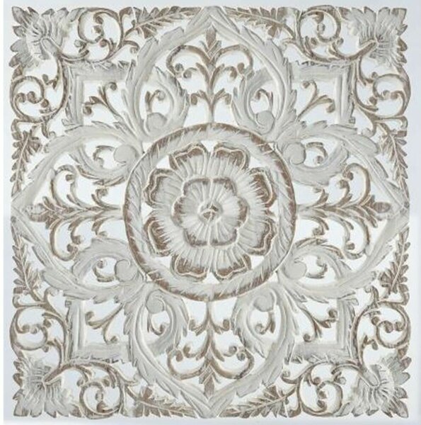 Wall Decoration DKD Home Decor White Mandala MDF Wood (60 x 2 x 60 cm)