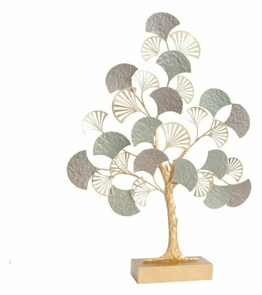 Decorative Figure DKD Home Decor Tree Golden Metal Multicolour Modern (64 x 11 x 87,6 cm)