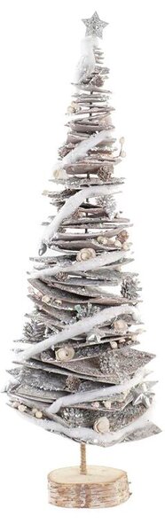 Christmas Tree DKD Home Decor Natural Birch Snowfall 34 x 34 x 102 cm