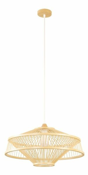 Ceiling Light DKD Home Decor Brown Bamboo (50 x 50 x 23 cm)