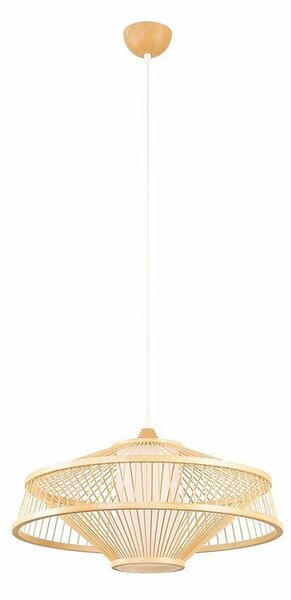 Ceiling Light DKD Home Decor Polyester Bamboo (50 x 50 x 23 cm)