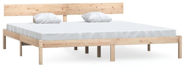 Bed Frame without Mattress Solid Wood Super King