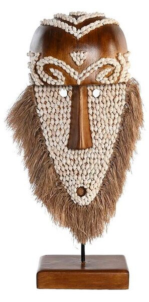 Decorative Figure DKD Home Decor Natural Mask Fibre (30 x 10,5 x 53 cm)