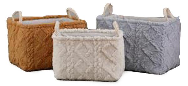 Basket set DKD Home Decor Polyester (42 x 32 x 27 cm)