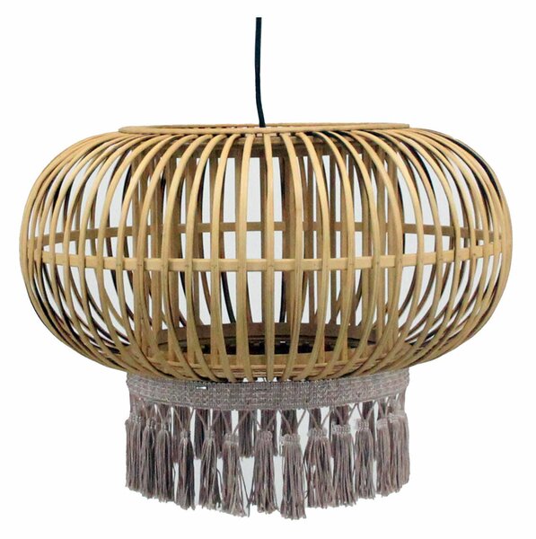 Ceiling Light DKD Home Decor Brown 50 W Fringe Urban 220 V 44 x 44 x 32 cm