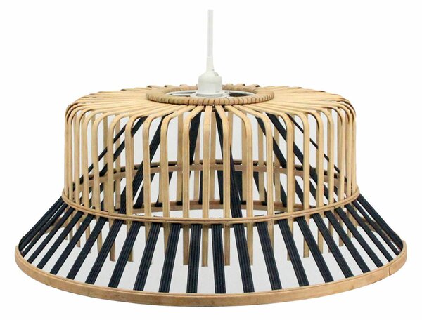 Ceiling Light DKD Home Decor Brown Black Bamboo 50 W 60 x 60 x 30 cm 60 x 60 x 25 cm