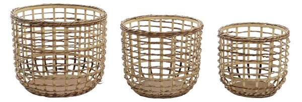 Basket set DKD Home Decor 39 x 39 x 32 cm