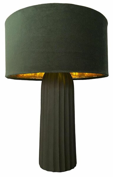 Desk lamp DKD Home Decor Velvet Aluminium Green (26 x 26 x 37 cm)