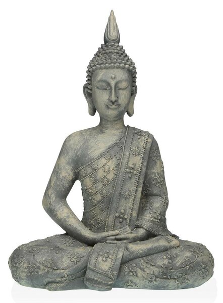 Decorative Figure Versa Grey Buddha 19 x 40 x 28 cm Resin