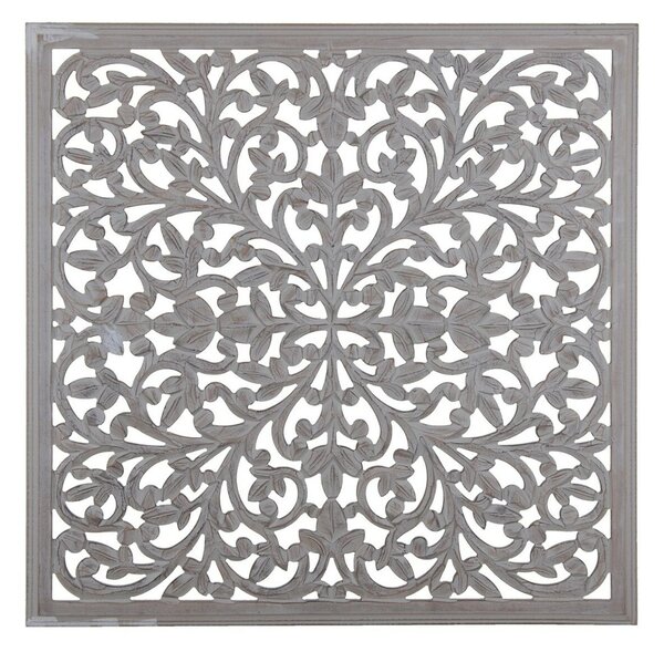 Wall Decoration Grey 90 x 1 x 90 cm DMF