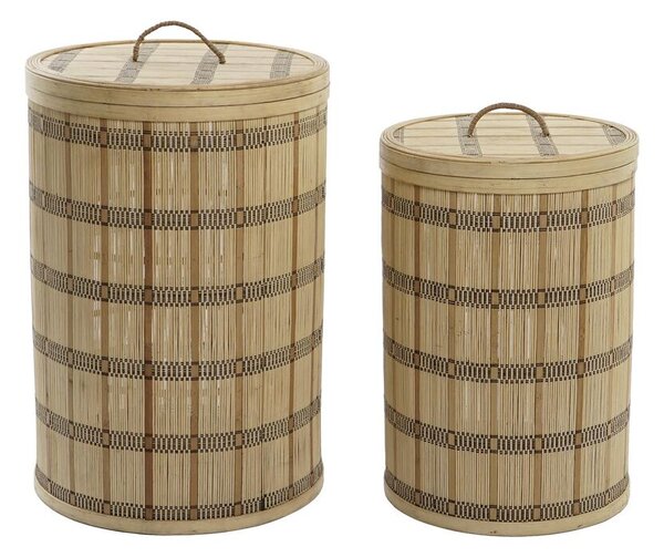 Basket set DKD Home Decor 40 x 40 x 63 cm Bamboo