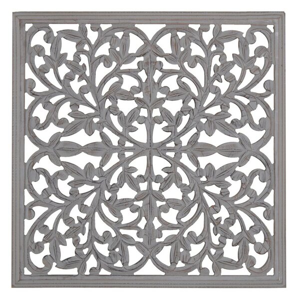 Wall Decoration Grey 60 x 1 x 60 cm DMF