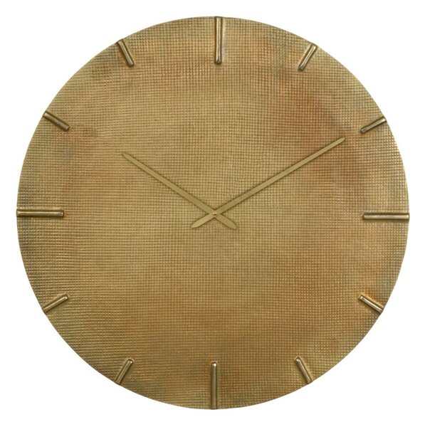 Wall Clock 74 x 74 cm Taupe Aluminium