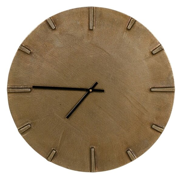 Wall Clock 38 x 1 x 38 cm Golden Aluminium