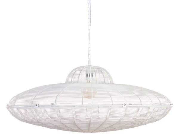 Ceiling Light Metal White 80 x 80 cm