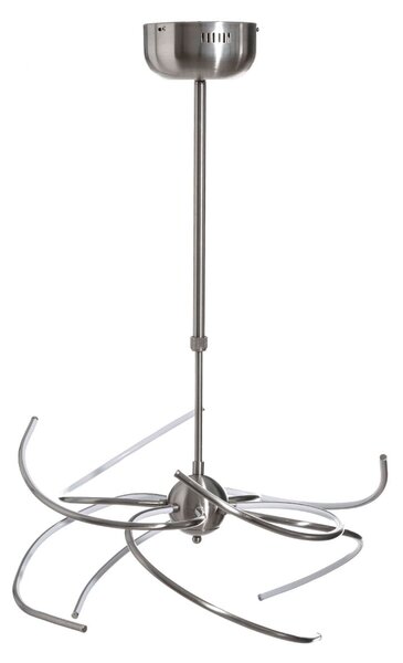 Ceiling Light 60 x 60 x 120 cm Metal Silver Modern