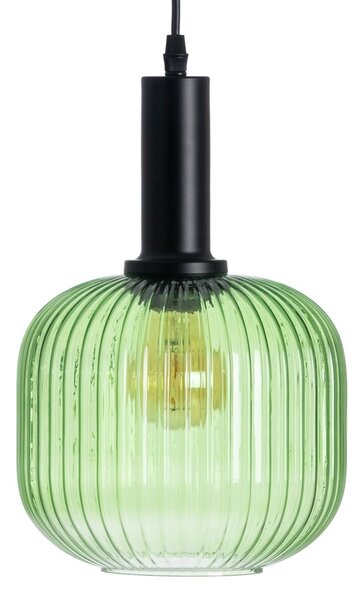 Ceiling Light Crystal Metal Green 20 x 20 x 30 cm