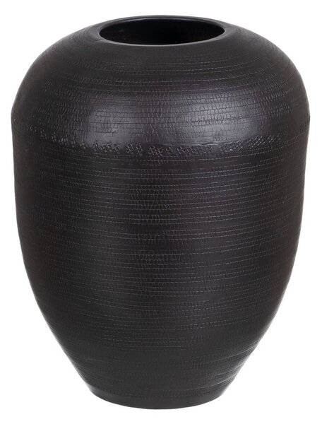 Vase 25,5 x 25,5 x 33 cm Black Aluminium