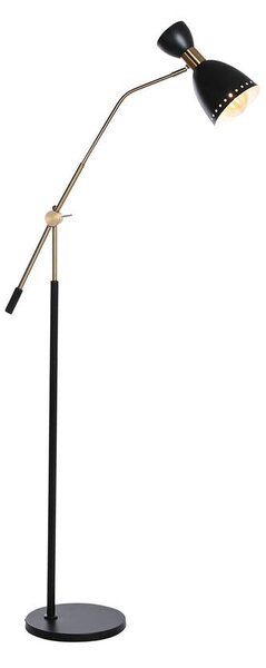 Floor Lamp DKD Home Decor 109 x 30 x 168 cm Black Golden Metal 220 V 50 W