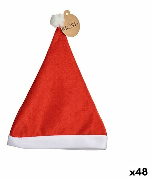 Father Christmas Hat Red 24 x 3 x 35 cm (48 Units)