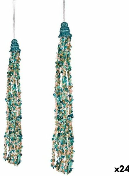 Christmas bauble Pendant Garlands Blue (24 Units)