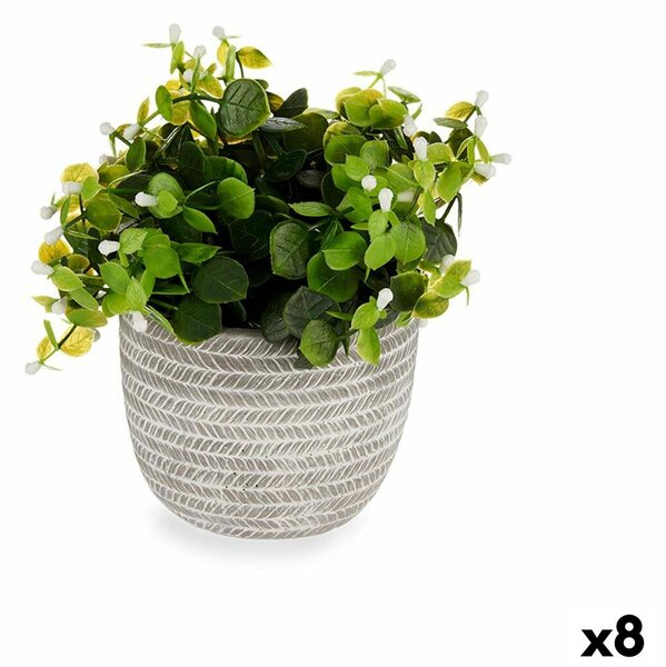 Decorative Plant Flowers Plastic 20 x 20,5 x 20 cm (8 Units)