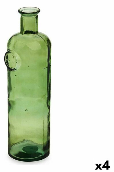 Bottle Stamp Decoration 14 x 44 x 13 cm Green (4 Units)