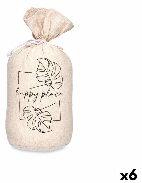 Door stop Happy Place Sack 13 x 26 x 13 cm (6 Units)