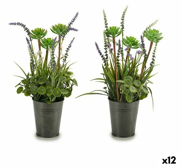 Decorative Plant Lavendar Metal Plastic 13 x 40 x 13 cm (12 Units)