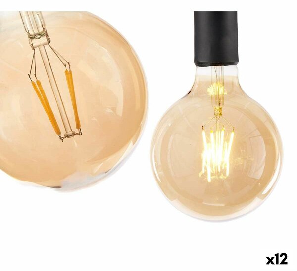 LED lamp Vintage E27 Transparent 4 W 12,5 x 17,5 x 12,5 cm (12 Units)