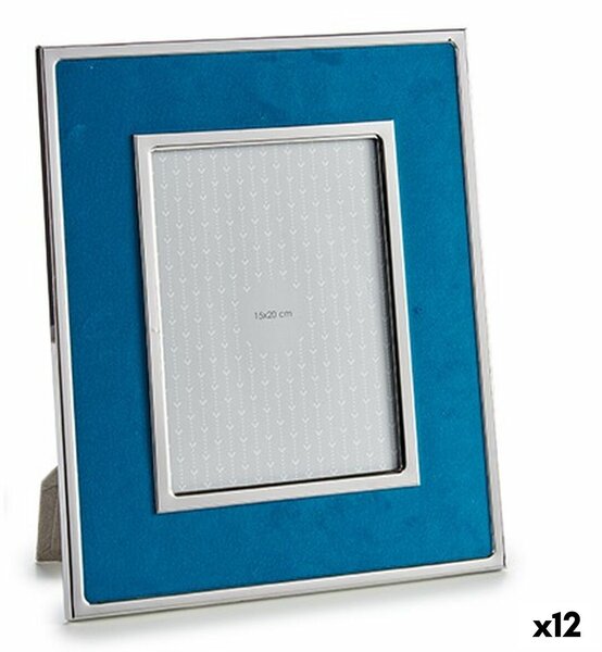 Photo frame Blue Velvet 1 x 30,8 x 25,8 cm (12 Units)