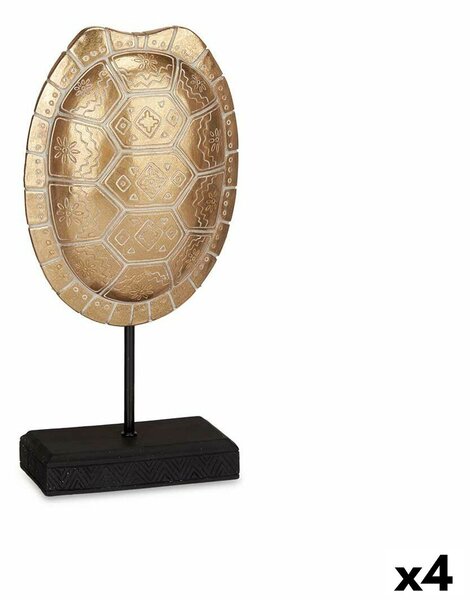 Decorative Figure Tortoise Golden 17,5 x 36 x 10,5 cm (4 Units)