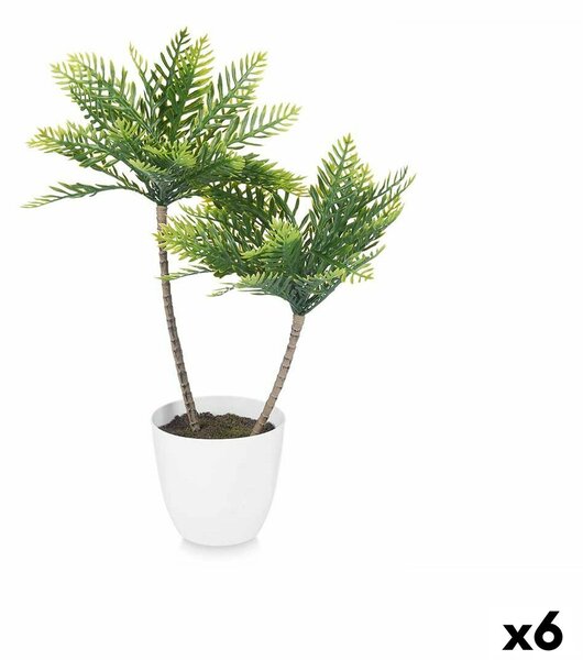 Decorative Plant Palm tree Plastic 36 x 55,5 x 24 cm (6 Units)