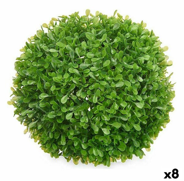 Decorative Plant Sheets Ball Plastic 22 x 22 x 22 cm (8 Units)