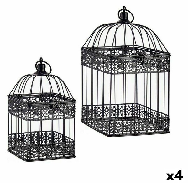 Decorative cage Set Black (4 Units)