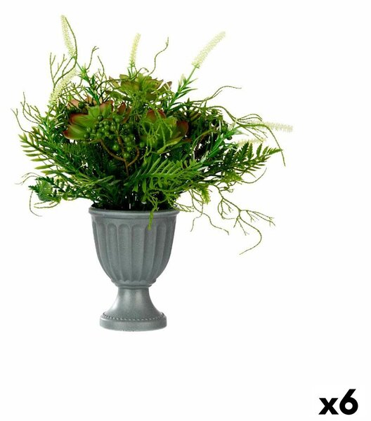 Decorative Plant Wineglass Plastic 21 x 30 x 21 cm (6 Units)