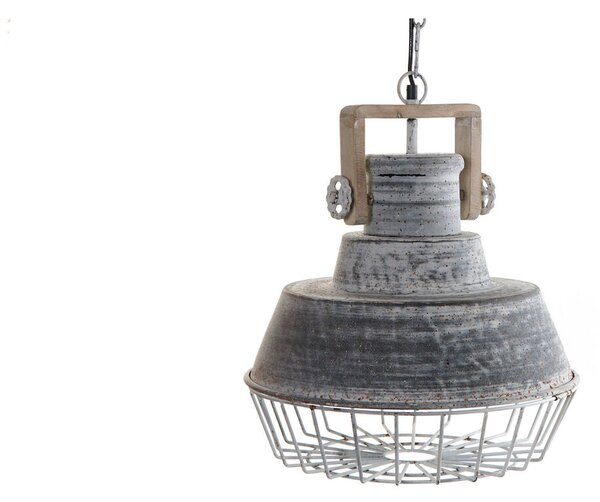 Ceiling Light Home ESPRIT Grey Wood Metal Iron 25 W 39 x 39 x 45 cm