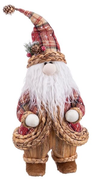 Christmas bauble Multicolour Polyfoam Fabric Father Christmas 22 x 20 x 50 cm