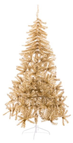 Christmas Tree Golden Metal Plastic 210 cm