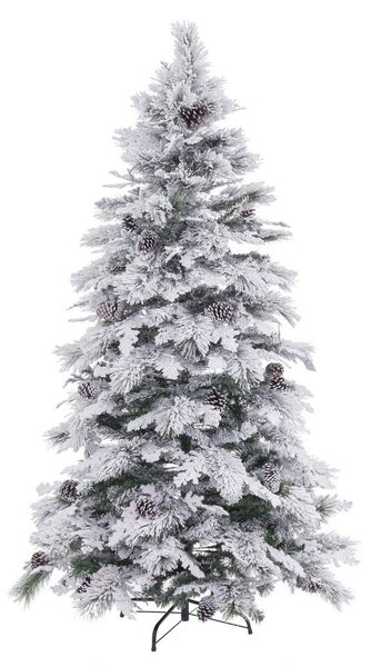 Christmas Tree White Green PVC Metal Polyethylene 210 cm